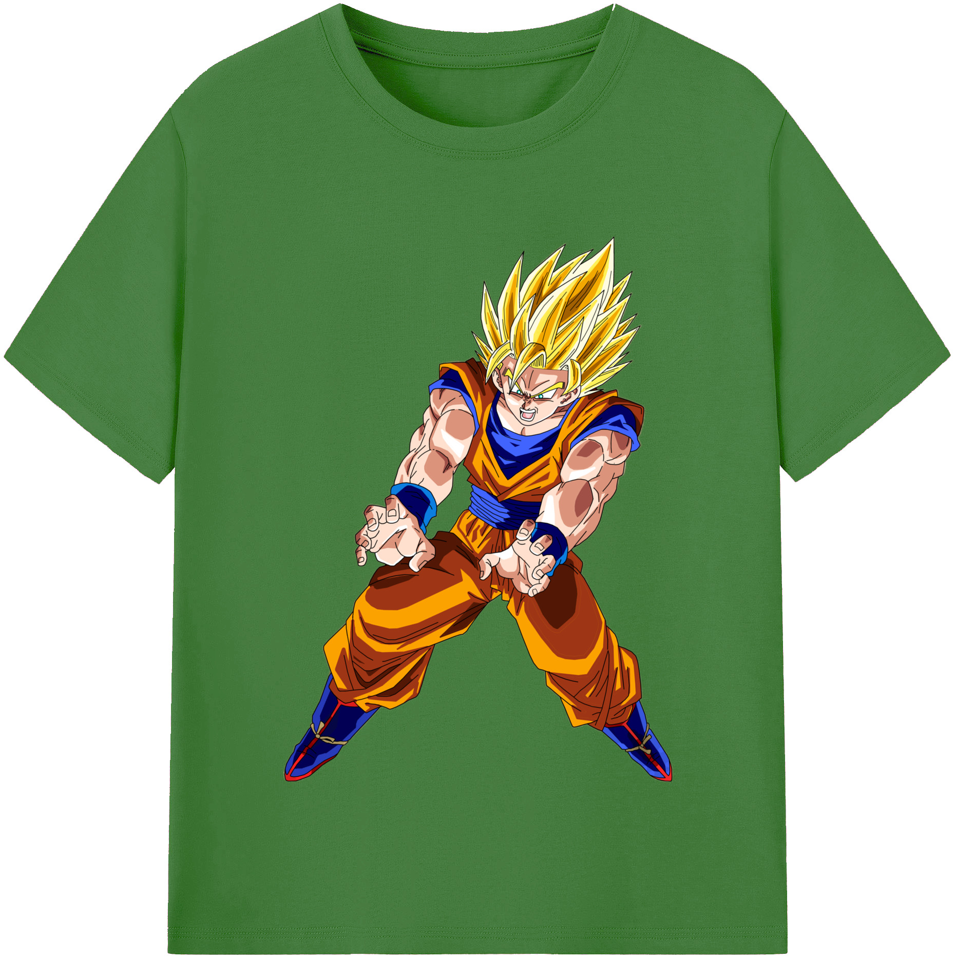 （画像用） ドラゴンボール 孫悟空（そん ごくう）Son Goku カカロット DRAGON BALL Kakarotto レディースカジュアルプリントTシャツ（綿100％）
